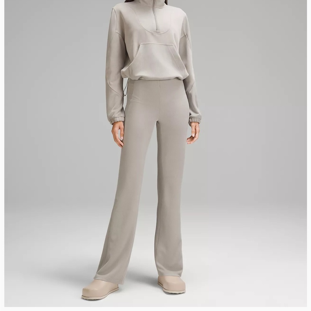 Brushed Softstreme Ribbed Zip Flared Pant 32.5”